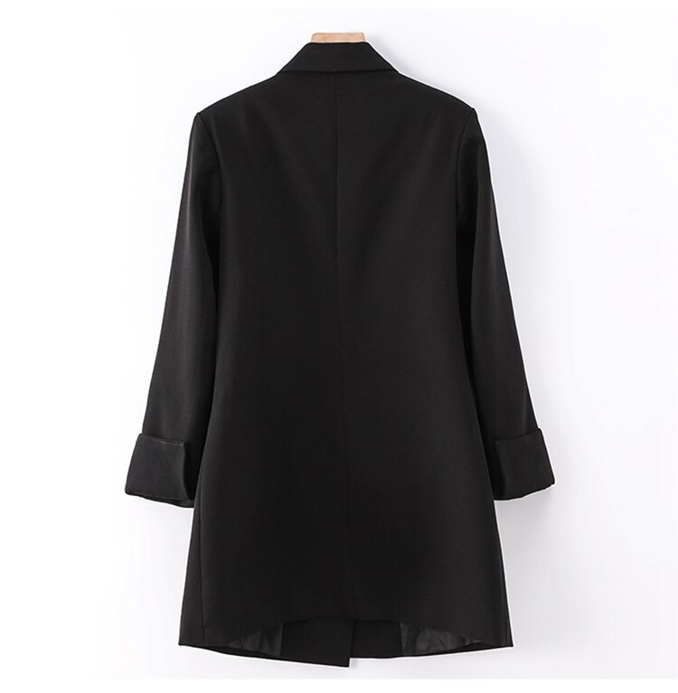 Lauri Laki bureau dame Blazer femmes solide à manches longues costume Blazer manteau rétro noir kaki Blazer veste automne