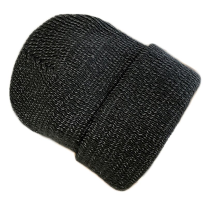 Reflective Knitted Beanie Hat Winter Warm Night High Visibility Safety Skull Cap Y1QD: Gray