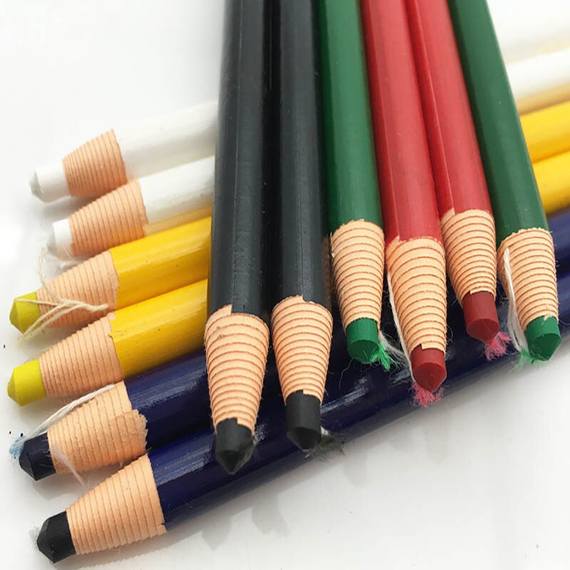 12 stks/set van potlood kleur leuke candy kleur strippen mark vet krijt papierrol krijt school office art supplies