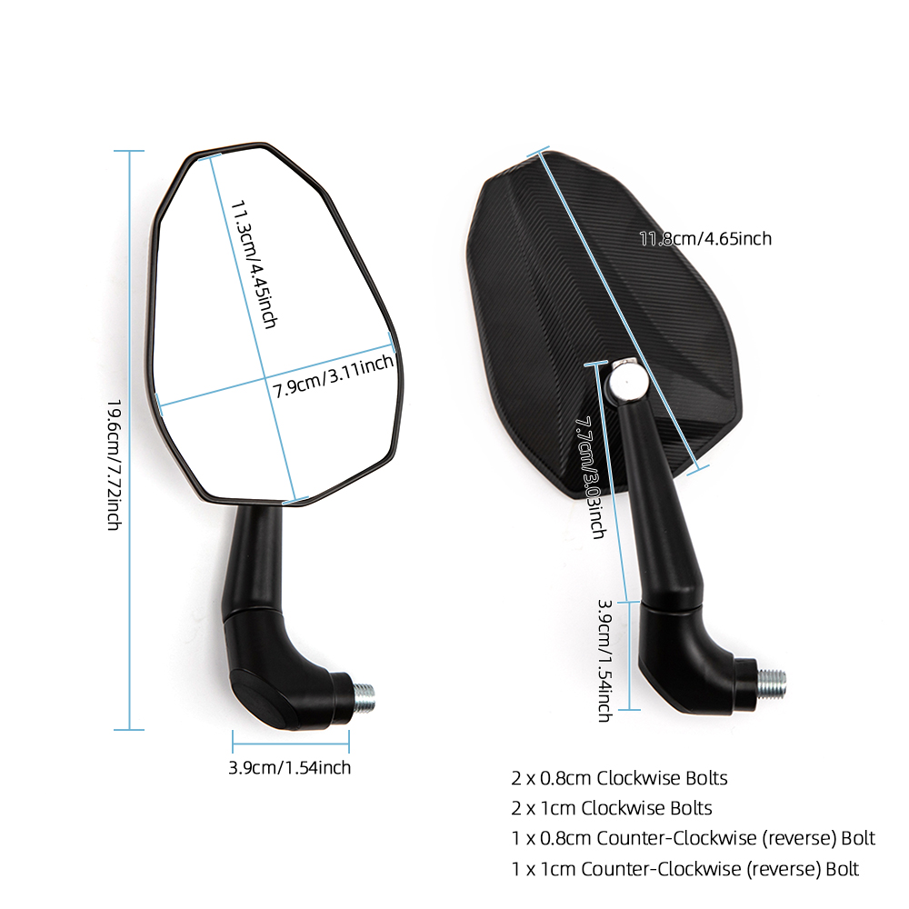 For Trident 660 Motorcycle Rearview Mirror For Street Triple 765 R RS Street Twin Scrambler 1200 XC XE 900 Side Mirrors