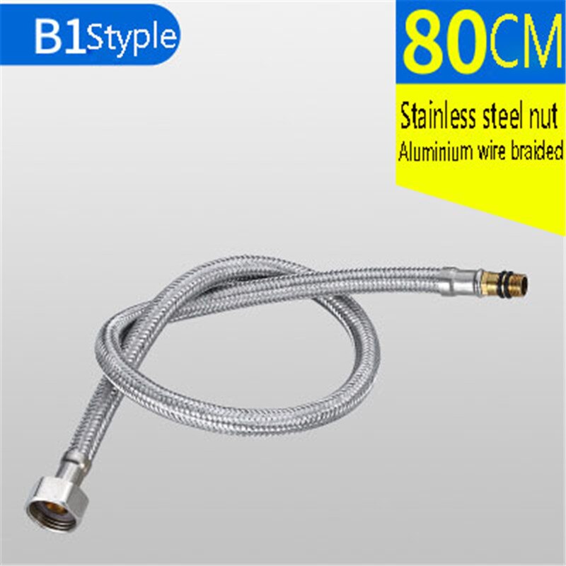 LEDFRE304 Roestvrij Staaldraad Gevlochten Slang Wastafel Kraan Wastafel Kraan Koud En Warm Inlaat Slang: B1 Style