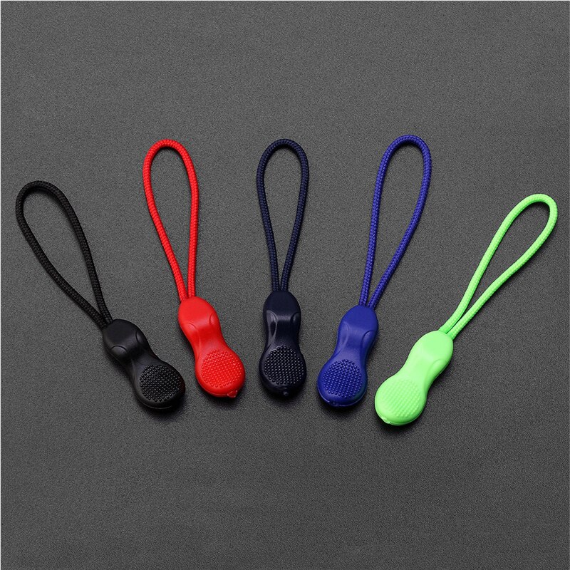 Tirador de cremallera con Clip de repuesto para bolsa, Maleta, tienda, mochila, cabeza de cremallera, 20 Uds.: random mix colors