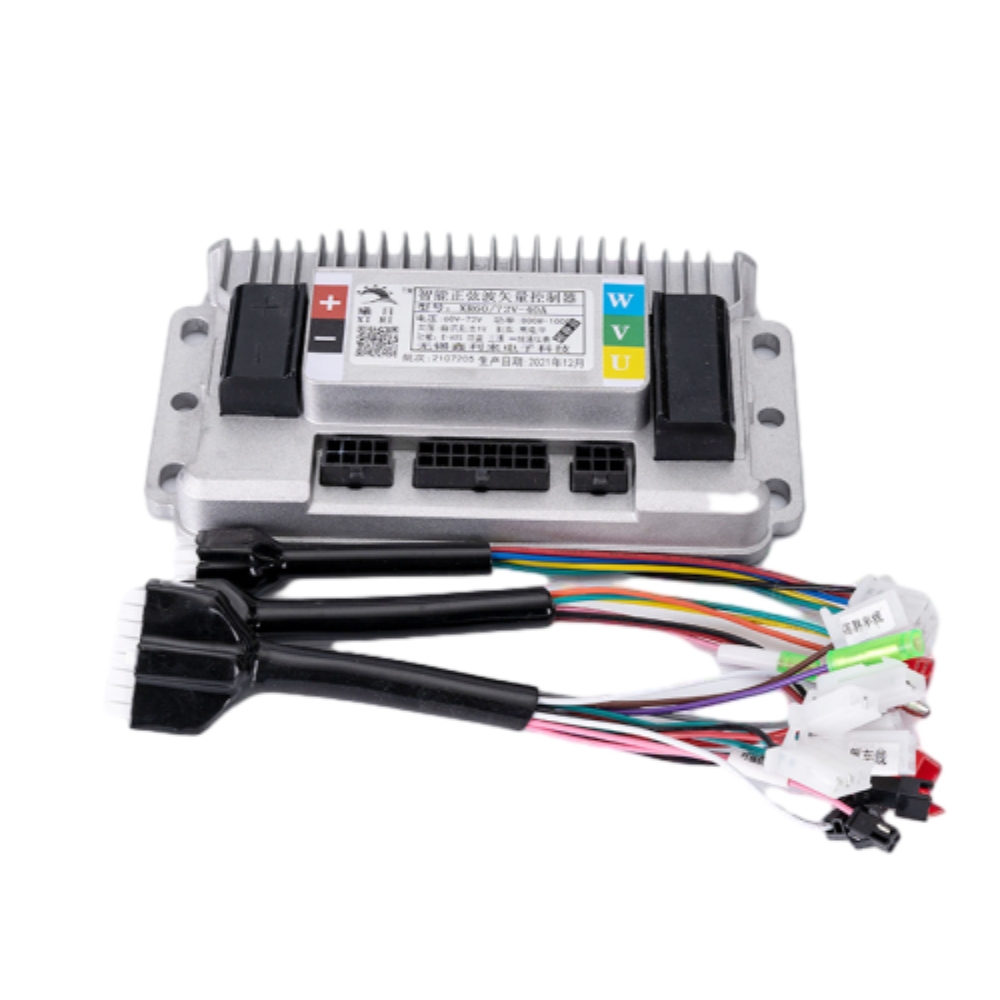 Controlador de veículo elétrico 48v/60v/72v/96v 500w/1000w/1200w/1500w controlador inteligente de motor sem escova de onda senoidal de três modos
