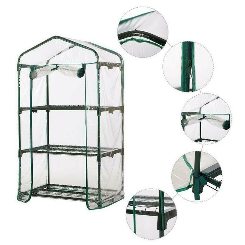 Mini Kas Pvc Cover 2/3/4/5 Vloeren Groen Huishouden Plant Tuin Warme Kamer Pvc Tuin Warm kamer