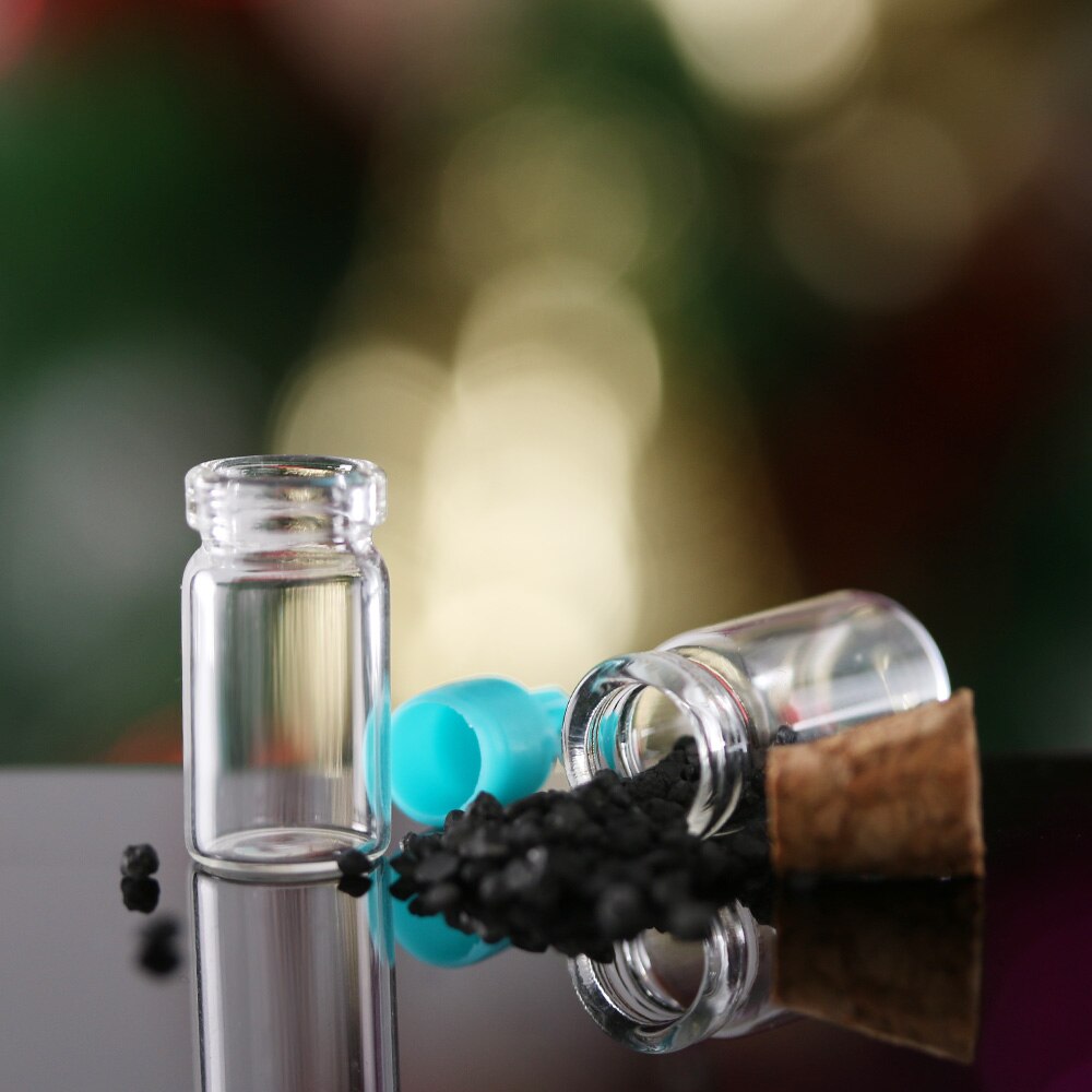 Frascos de cristal con adornos para botella de derrape, botellas de deseos de arcoíris, tapón de corcho, decoración, contenedores DIY, 5 uds.