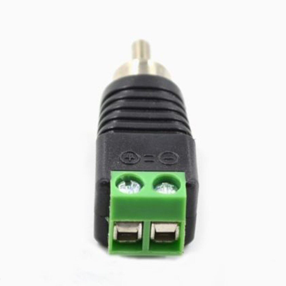 Video Adapter Replace Plug Portable AV Screw Terminal Metal Accessories Small Speaker Cable Jack Male Wire Audio Connector