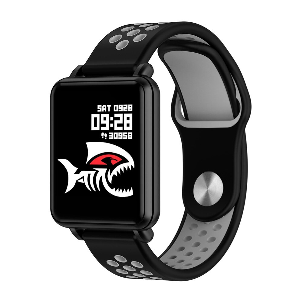 Land 1 1.3Inch Full Touch Screen IP68 Waterproof Bluetooth Sports Smart Watch Heart Rate Monitoring Multifunctional Waterproof: Black Grey