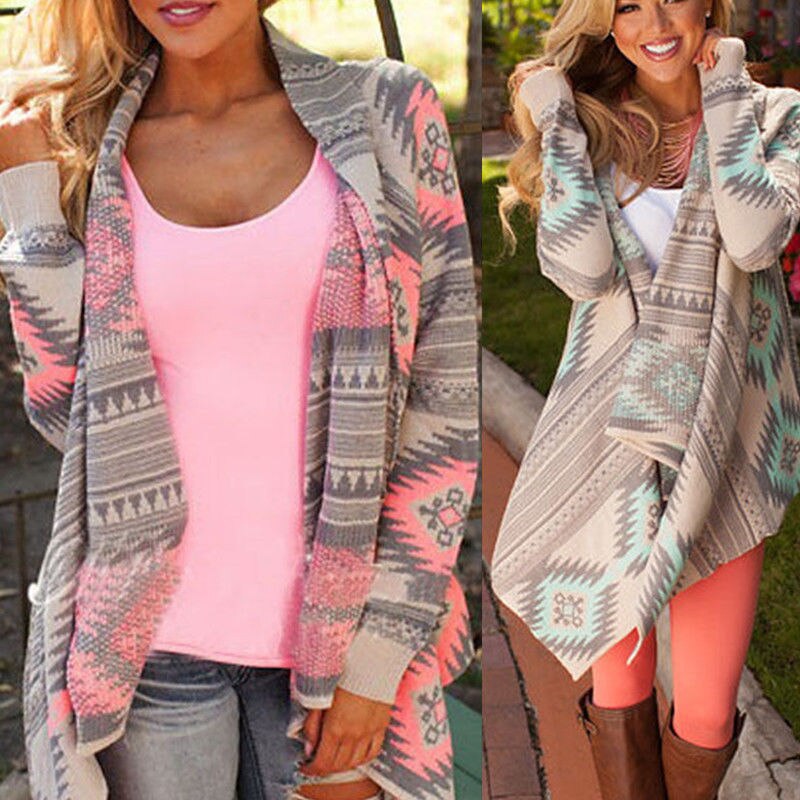 Forår efterår barsel kvinder langærmet løs strik cardigan sweater dame strikket kvinde cardigan pull femme