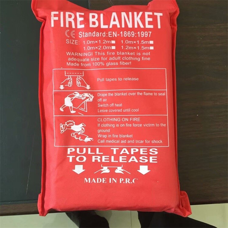 1.5m*1.5m brandcertificering 100%  glasvezelmateriaal elektrische lasdeken anti-branddeken temperatuur 550 graden