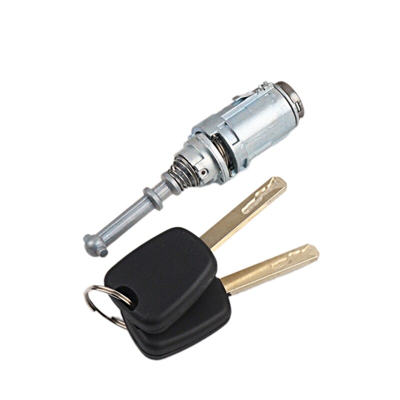 Cilindro de cerradura de puerta delantera izquierda para coche citroën C2, C3, 2002, con 2 llaves, 9170T9, 9170W9, 9170T5, 256924