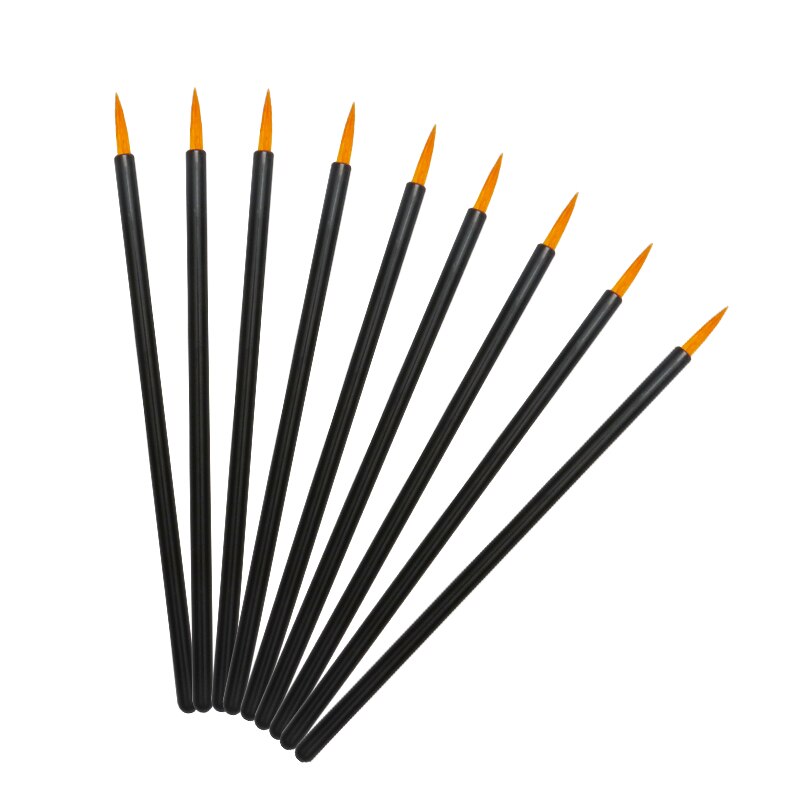 50 st engångs eyeliner penslar ögonskugga eyeliner stav kosmetisk borste ögonfransförlängning kvinnor skönhet sminkverktyg: Gul