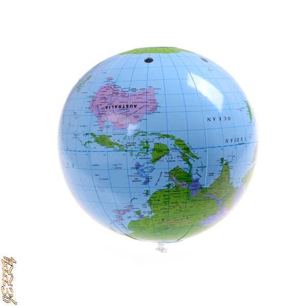 40CM Early Education Inflatable Earth World Geographic Globe Map Balloon Toy Beach Ball
