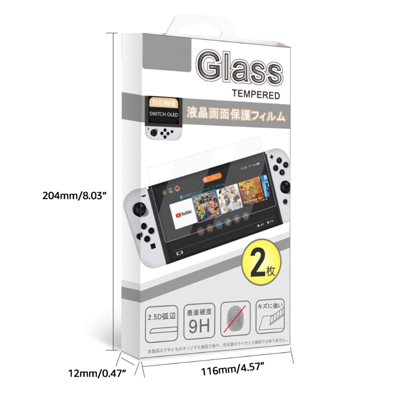 066A 2 stücke Gehärtetem Glas Schutz Film 9H Hohe Defination Bildschirm Schutz 2,5 D Anti-Fingerabdrücke &Ampere; blasiert-freies passen für Schalter