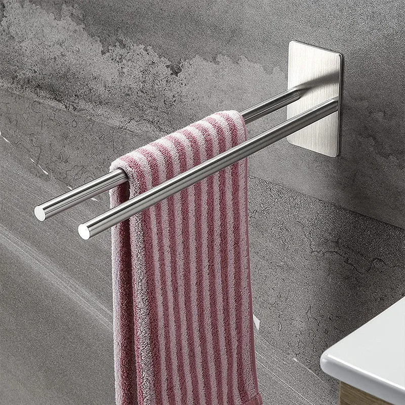 Bad Handtuchhalter Edelstahl Halter Wand Schwarz Doppel Handtuchhalter Hand Bar Handtuchhalter Leiter Halter Badezimmer Zubehör