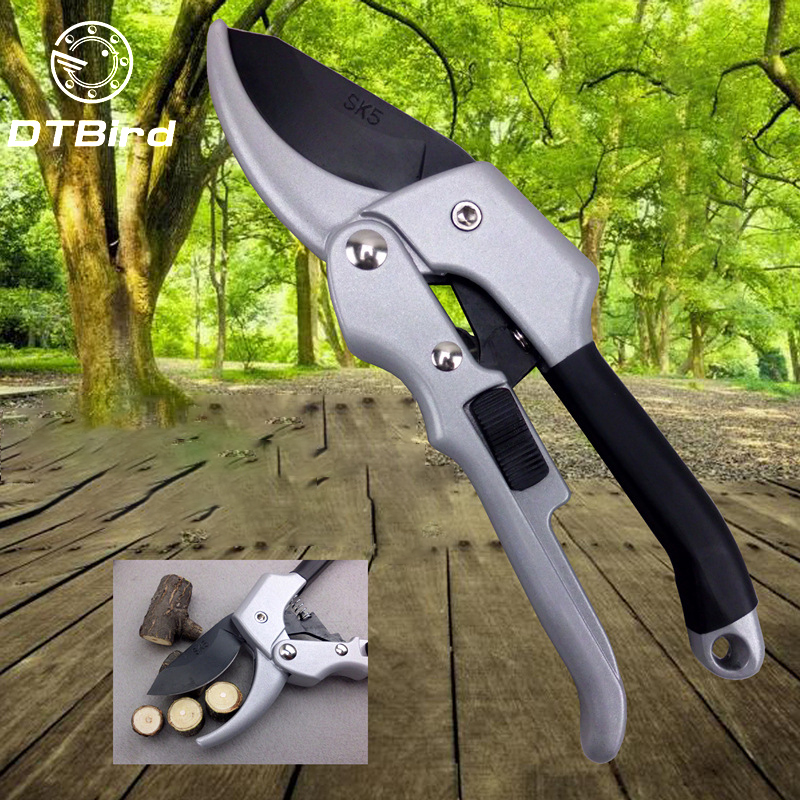 Garden Pruning Shear Tools Carbon Steel Bonsai Pruners Tree Flower Labor-saving Fruit Branch Pruning Scissors Easy Pruners