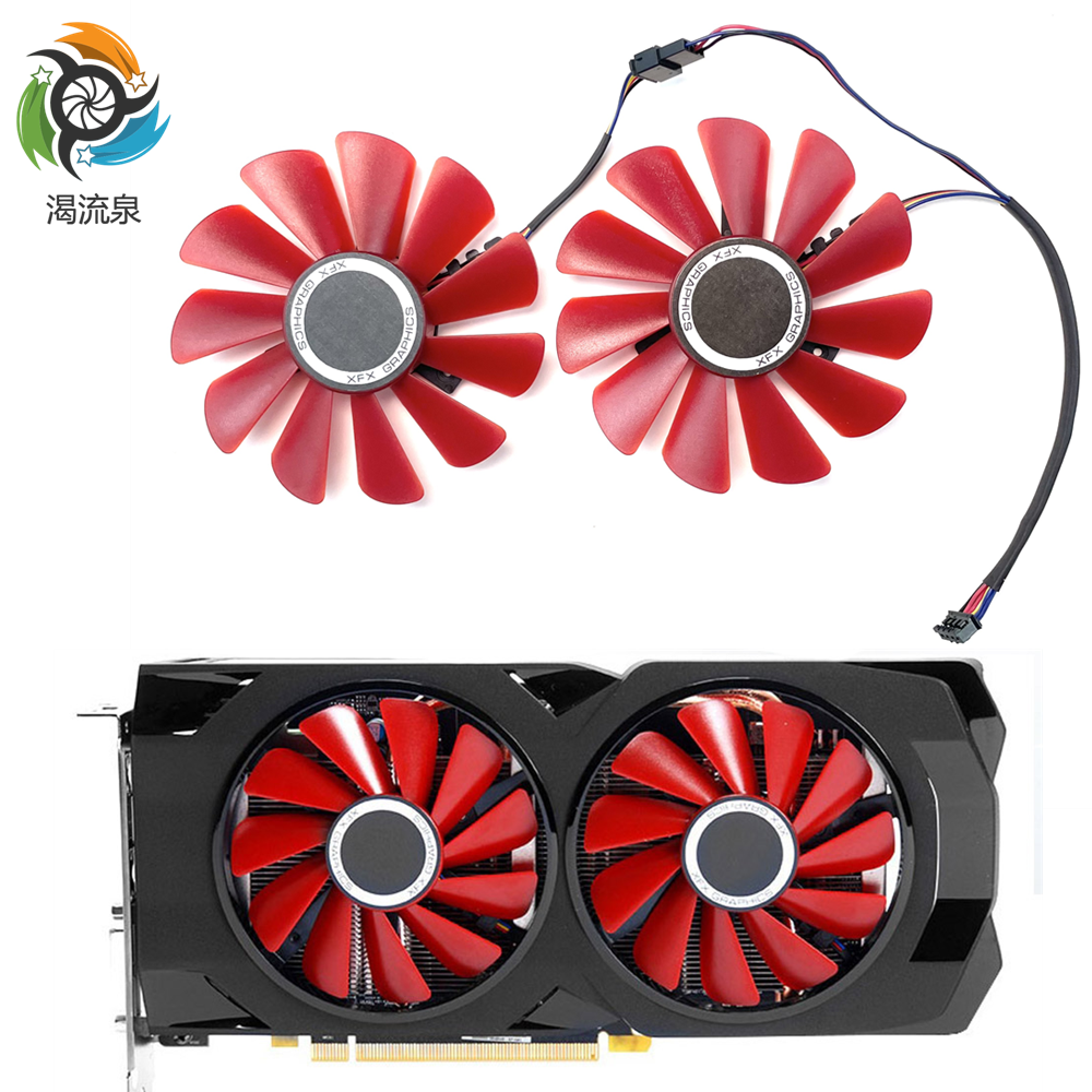85MM RX 570 RX 580 FDC10U12S9-C Cooler Fan For XFX RX570 RS RX580 RS Video Graphics Cards Cooling As Replacement Fan