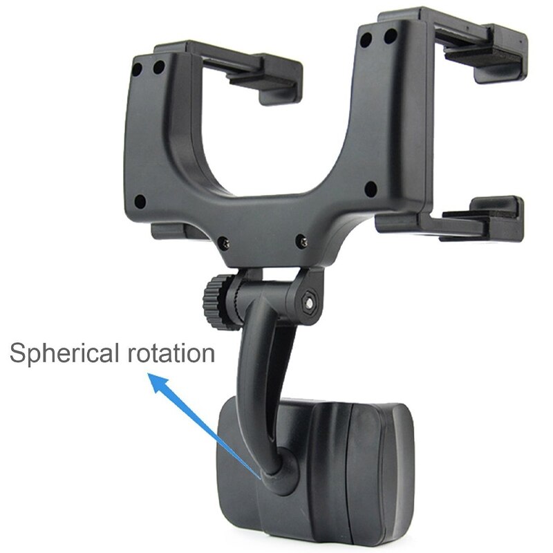 Cell Phone Holder - Car Mount Holder Car Rearview Mirror Truck Auto Bracket Holder Cradle for iPhone XS/X/11, Samsung Galaxy , H