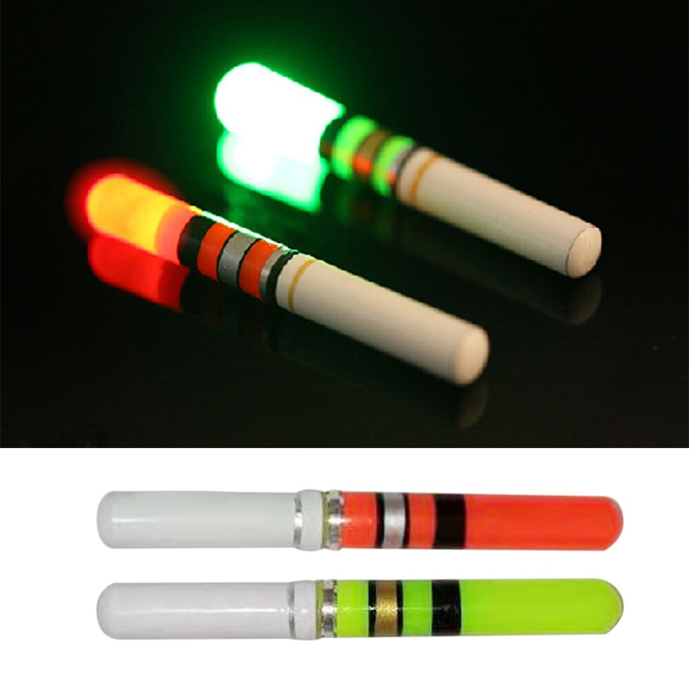 Accesorios de palo de luz Led para pesca nocturna, brillante, para exteriores, CR322, funciona con batería, Asistente Visual deportivo, cola flotante, 10 unids/paquete