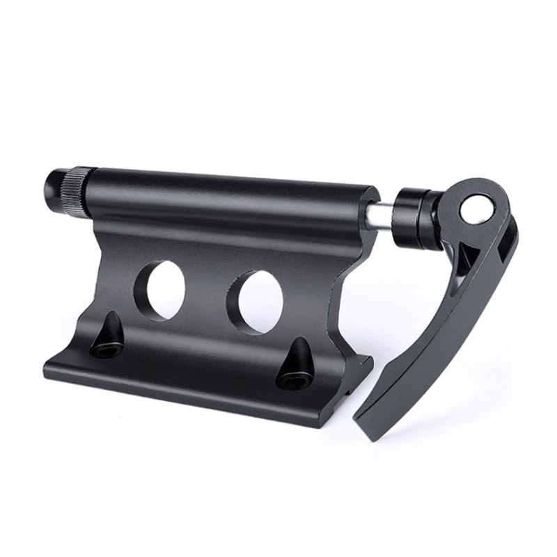 Horquilla delantera de bicicleta QR, Clip fijo, estante de equipaje para bicicleta de montaña, coche y SUV, accesorios de marco fijo portátiles modificados, suministros de equitación: Negro