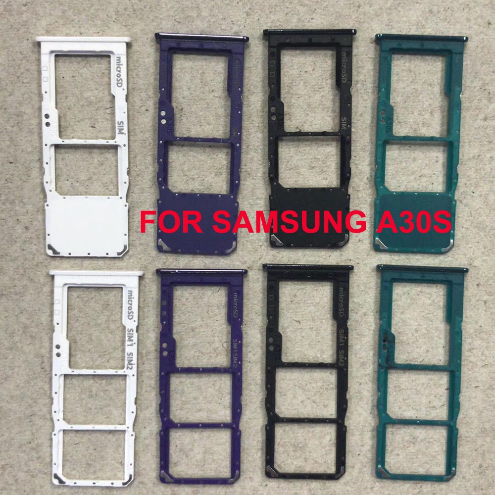 Phone SIM Card Tray Adapter For Samsung Galaxy A30s A307 A307F A307FN Original Housing Micro SD Card Holder