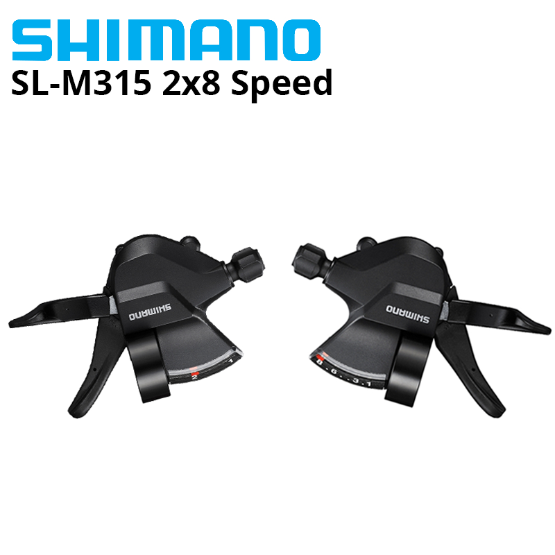 Shimano altus sl -m315 7/8 -trinns girutløser 2 x 7 2 x 8 3 x 7 3 x 8 14/16/21/24 -trinns mtb-sykkel venstre/høyre girspak  m315 m310: Sl -m315 2 x 8s