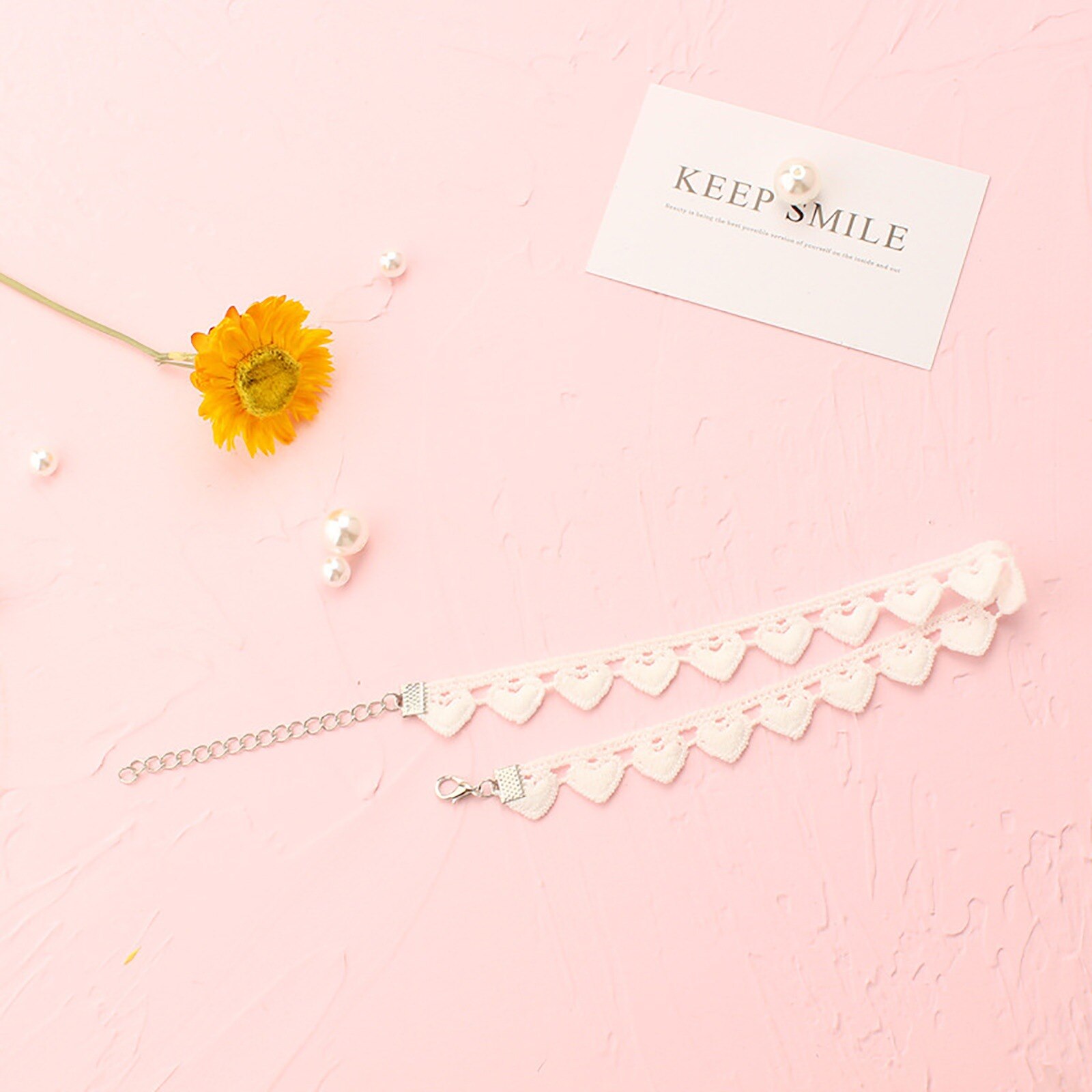 Gioielli con collana girocollo di perle dolci per donne di moda perline romantiche girocolli a catena regalo di compleanno gioielli per feste