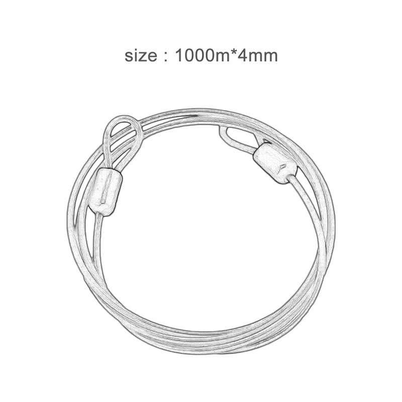 Multi Function Bicycle Bike Wire Rope Metal Lock Rope Garage Door Lock Handle Cable Latch Steel Rope Wire Cord Firm Wire