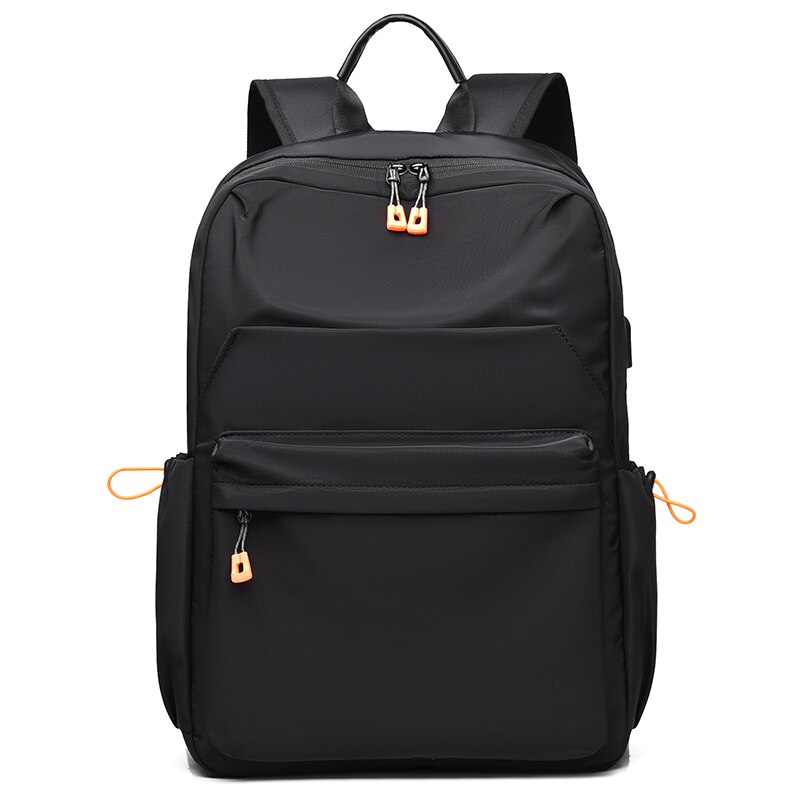 Herren-rucksack, reise-laptop-rucksack, strapazierfähiger, wasserabweisender schul- und college-rucksack, laptoptasche für damen, passend für notebooks, schwarz: Schwarz