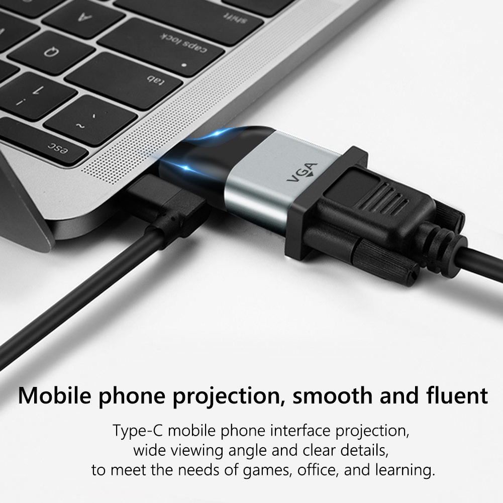 Adaptador macho a hembra, convertidor de enchufe de proyección 4K/8k 60Hz, tipo C a USB 3,1/compatible con HDMI/DP/VGA/Mini DP/RJ45