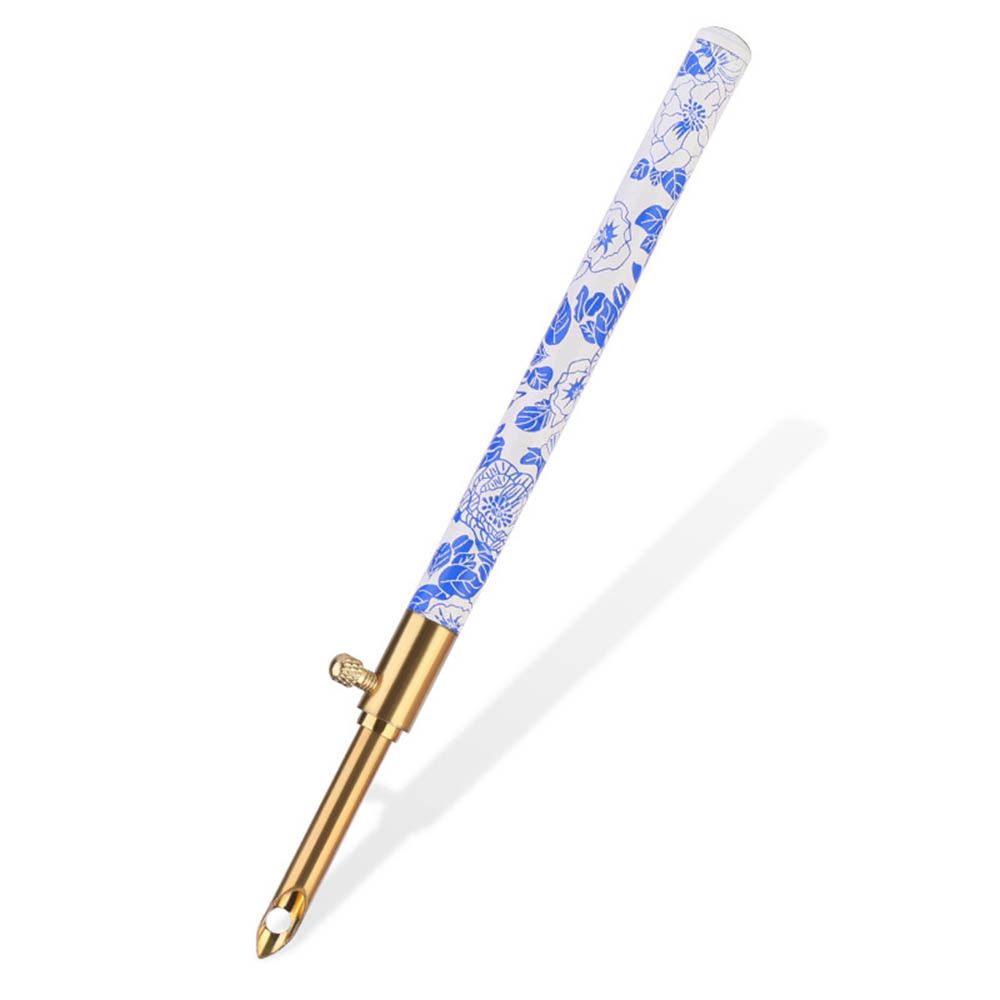 1Pc Adjustable Punch Needle Weaving Stitching Kit Rug Yarn Needle Embroidery Pen Felting Rug Hooking Threader Needles Plastic: 4