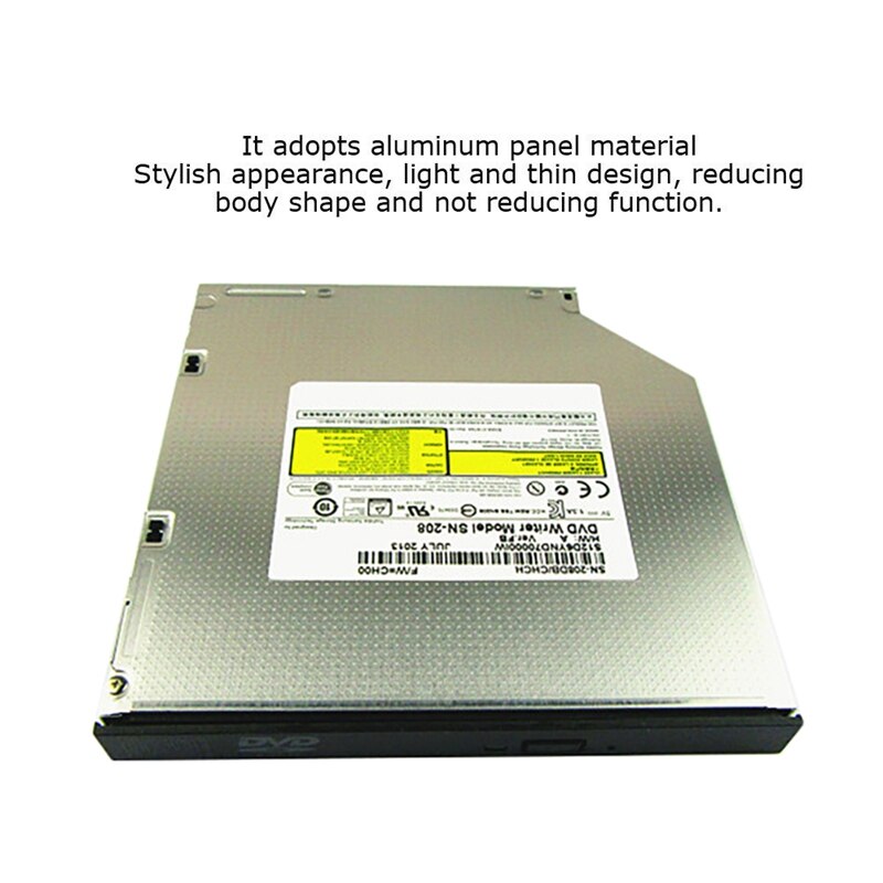 DVD Drive for Samsung HP SN-208 TS-L633 12.7MM SATA Serial DVD VCD D9 Read and Burn Built-in Optical Drive