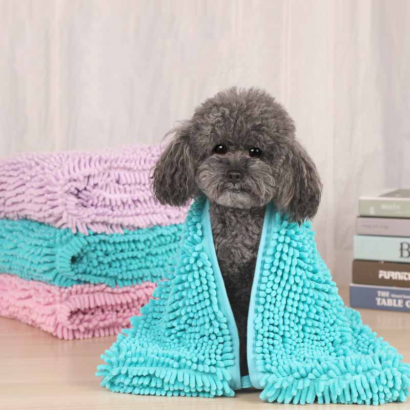 Aapet 1pc Fiber Pet Grooming Towel Rapid Water Absorption Blanket For Pet Shower Quick Drying Dog Cat Bathrobe Pet Cleaning Wipe