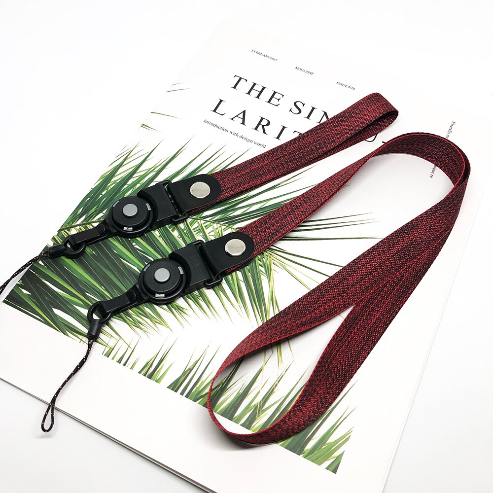 Vävda remmar nacke handled lanyard telefonrep för iphone 7 8 plus xs max universal telefonhållare grepp slätt rem lanyards för nycklar