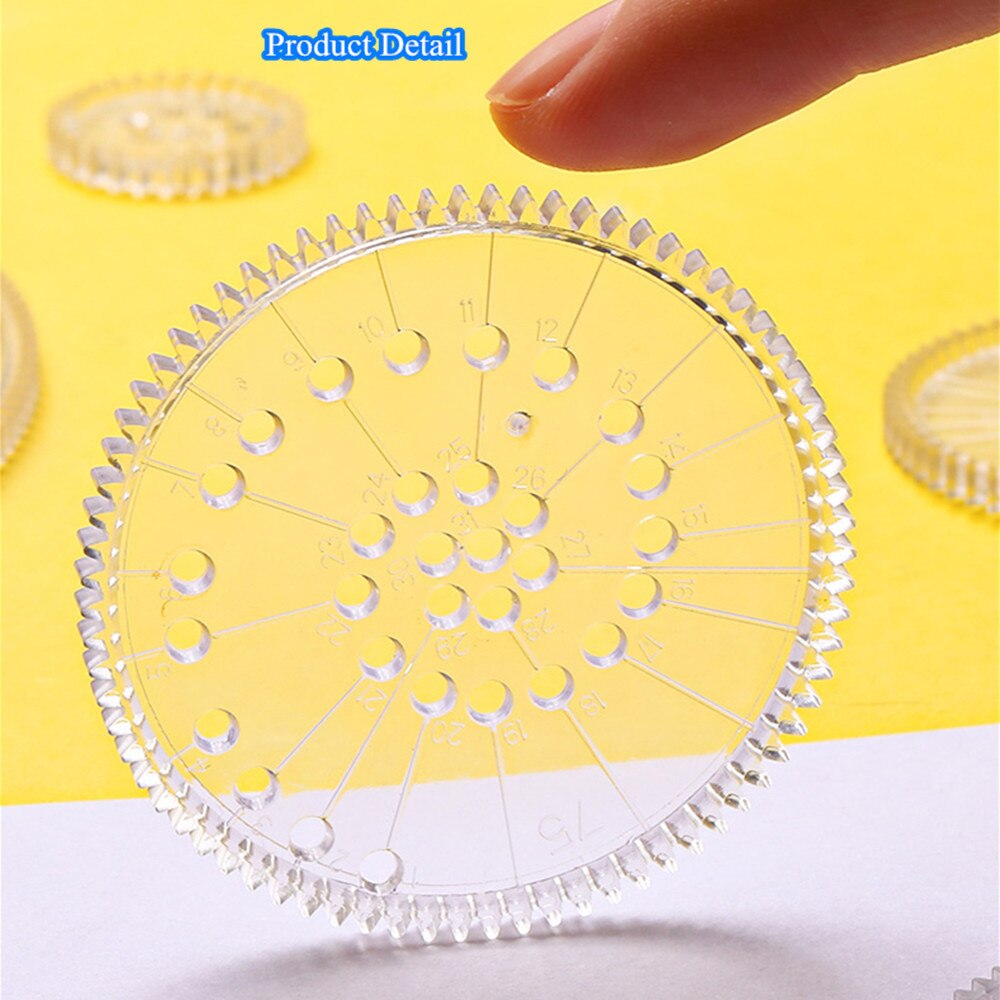 22pcs Spirograph Variety Flower Ruler Set Interlocking Gears Wheel Spirograph Painting Drawing Educational Toy