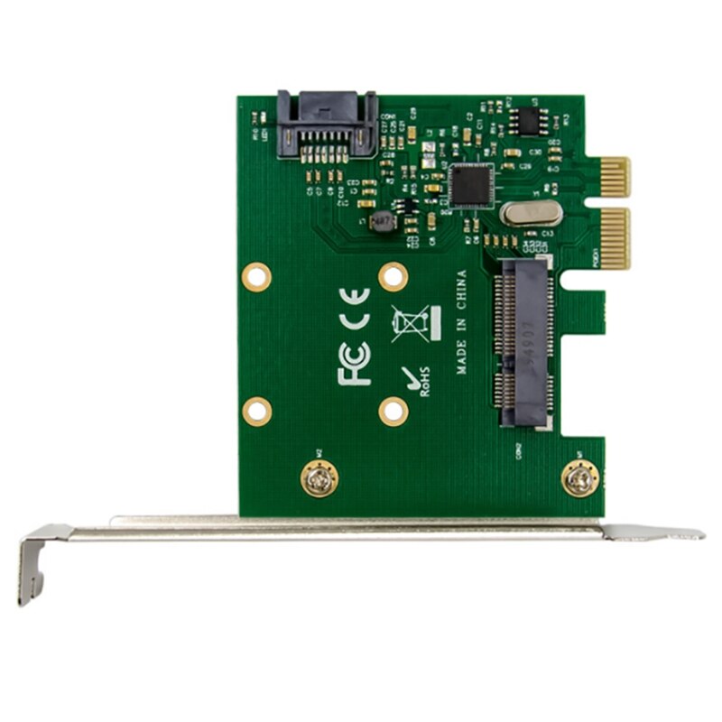 AU42 -PCI-E X4 M.2 B & M Key NGFF SSD Card M.2 NGFF SSD Expansion Card for Laptop PC