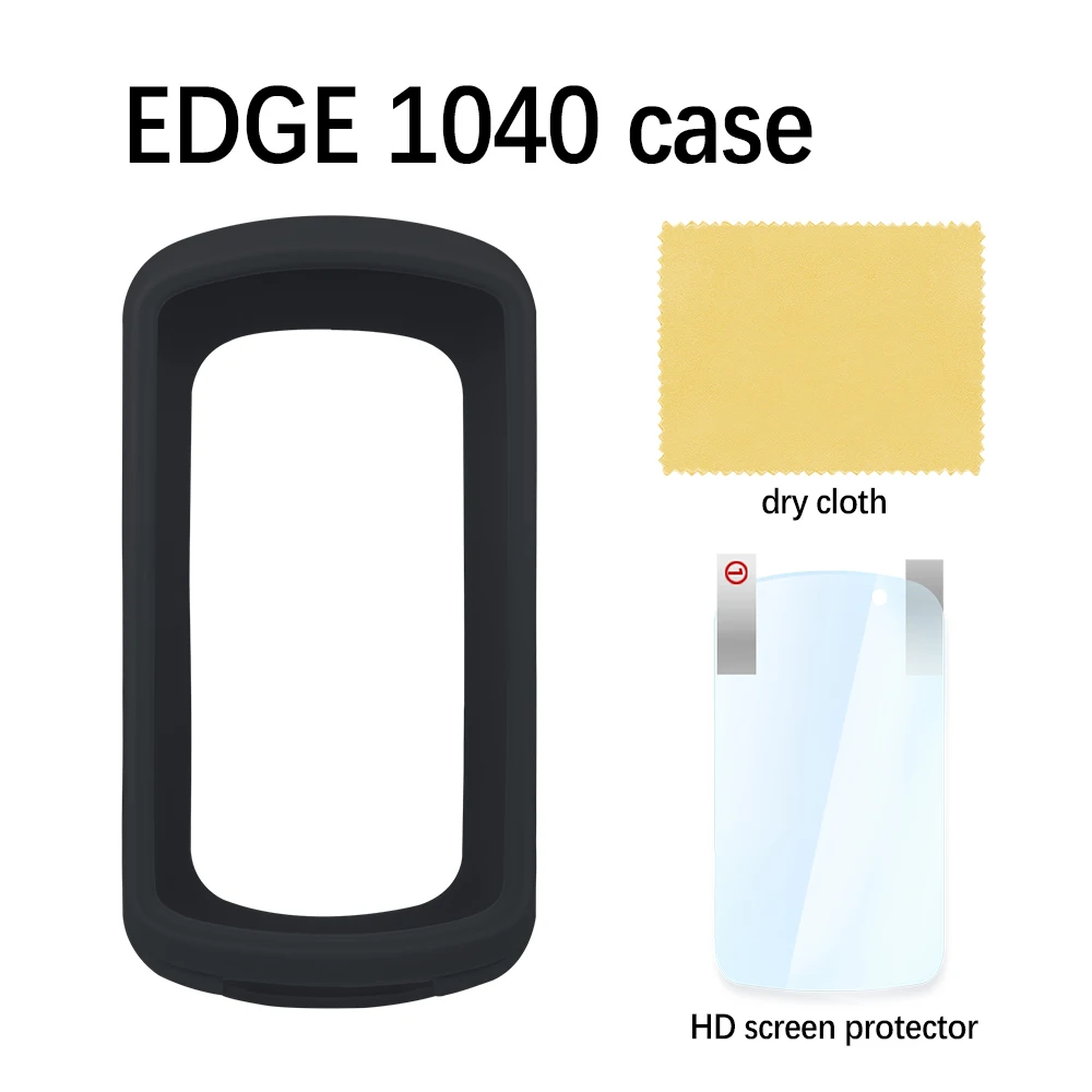 Garmin Edge 1040 Beschermhoes Zachte Siliconen Hoes Gps Fiets Fiets Computer Bescherming Schermfolie: WHITE