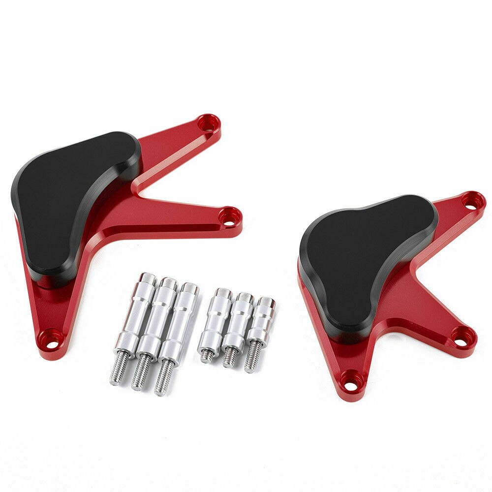 For HONDA CBR1000RR Engine Case Guard Cover Crash Slider Protector Set: Red