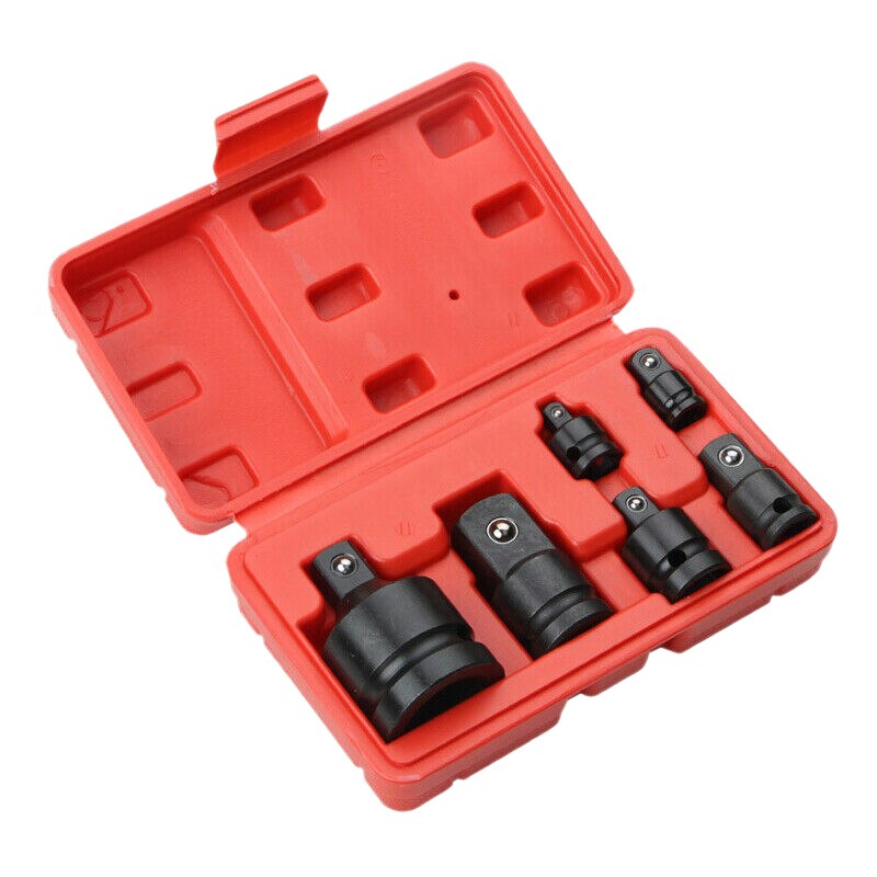 6 stuks slagdemper & hulsadapter dopsleutel 1/4 1/2 3/8 3/4 aandrijving lucht ratelsleutel aandrijfsleutelset