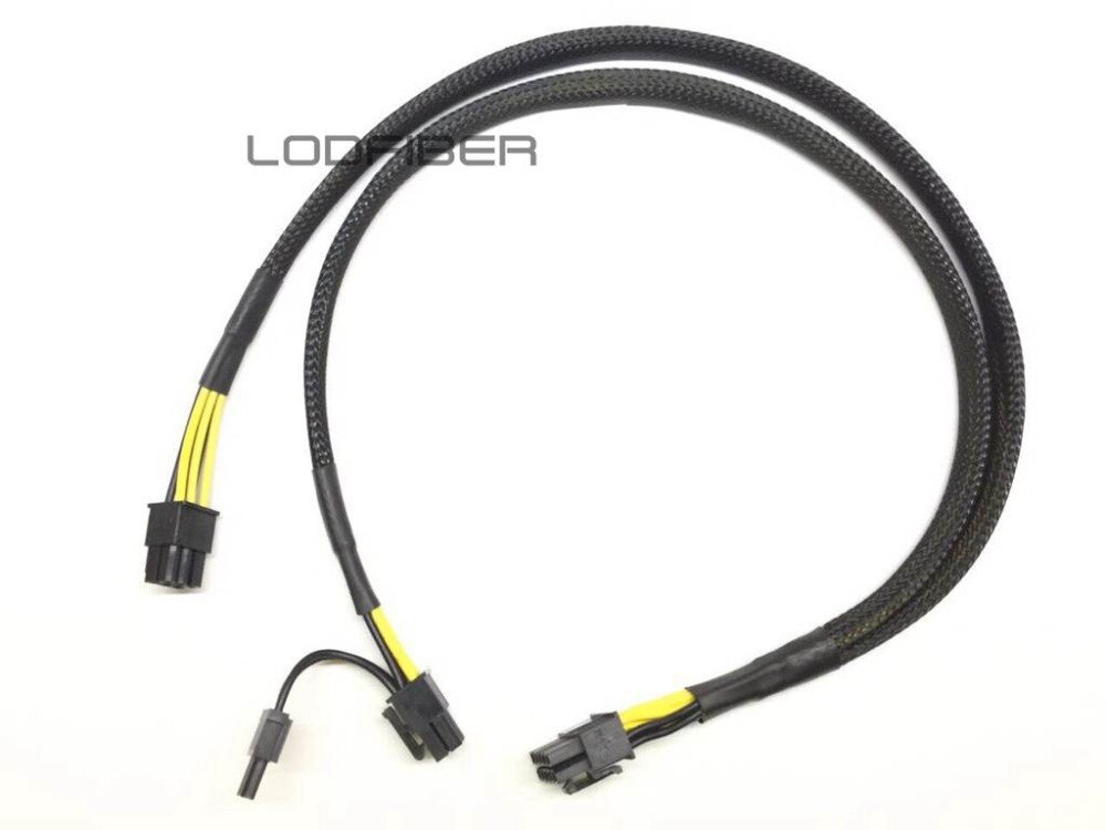 LODFIBER 10Stift bis 6 + 8-Stift Netzteil Kabel für HPE P ProLiant DL580 G7 und GPU 50 cm