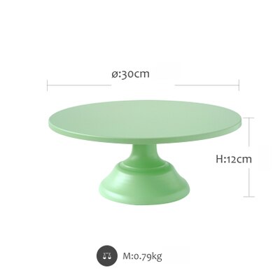 Sweet go Grand boulanger présentoir à gâteaux 12 pouces blanc outils de mariage Fondant ustensiles de cuisson Cupcake décoration fournitures Dessert Table Pops: Green