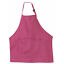 Barn förkläde barn målning matlagning baby pinafore enfärgad kök småbarn rena förkläden: Rosa