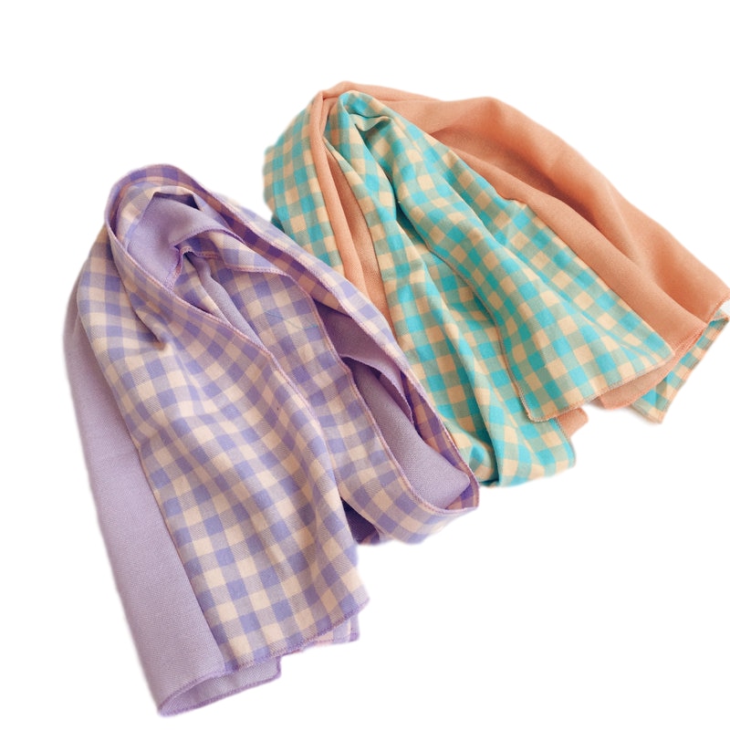 Écharpe à carreaux pour enfants, en coton, pour printemps et automne, pour filles et garçons, accessoires pour bébé