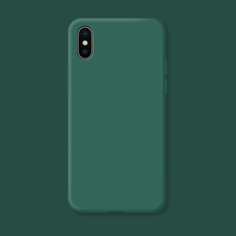 per iPhone Xs Max X XR Fundas Custodia originale per iPhone XR XS Max Custodia protettiva antiurto in silicone liquido per telefono: alluminio / MULTI