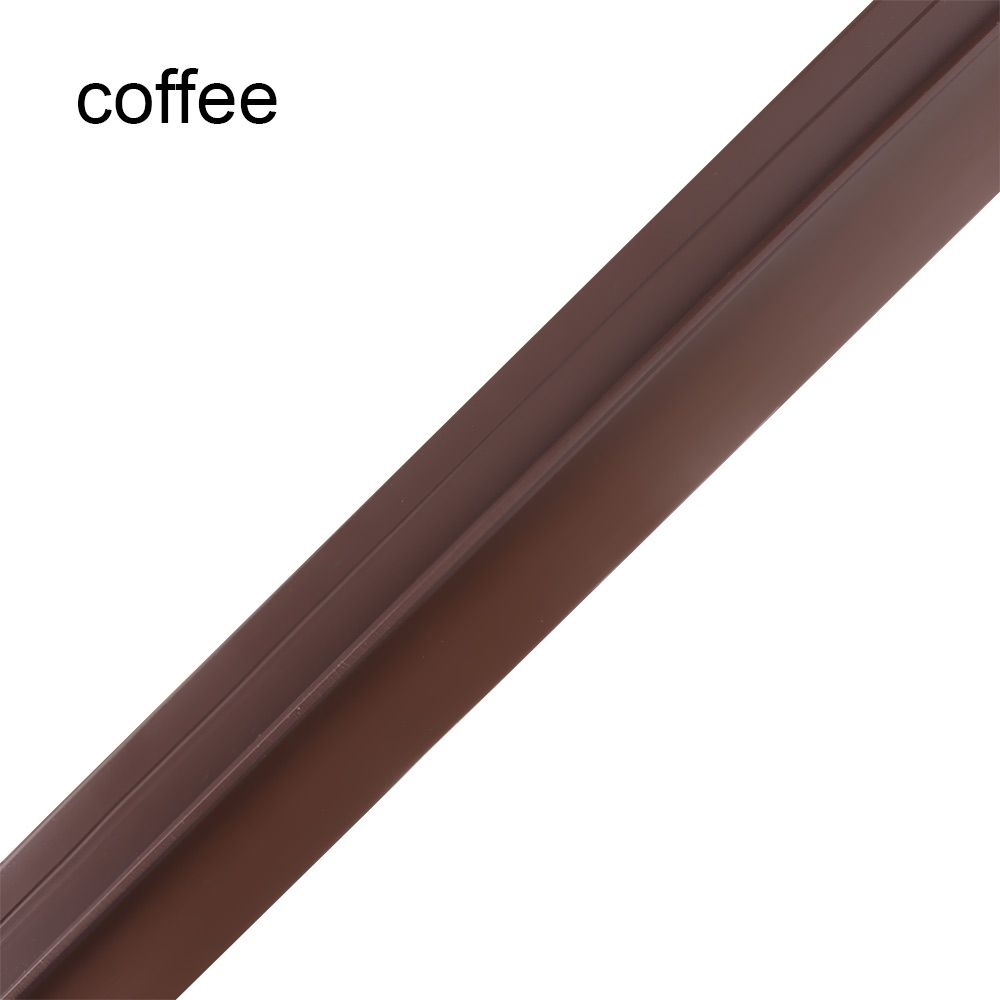 Pvc Deur Bodem Afdichting Strips Badkamer Bad Screen Glas Deur Water Baffle Tochtstrip Huishouden Venster Winddicht Seal Tapes: coffee