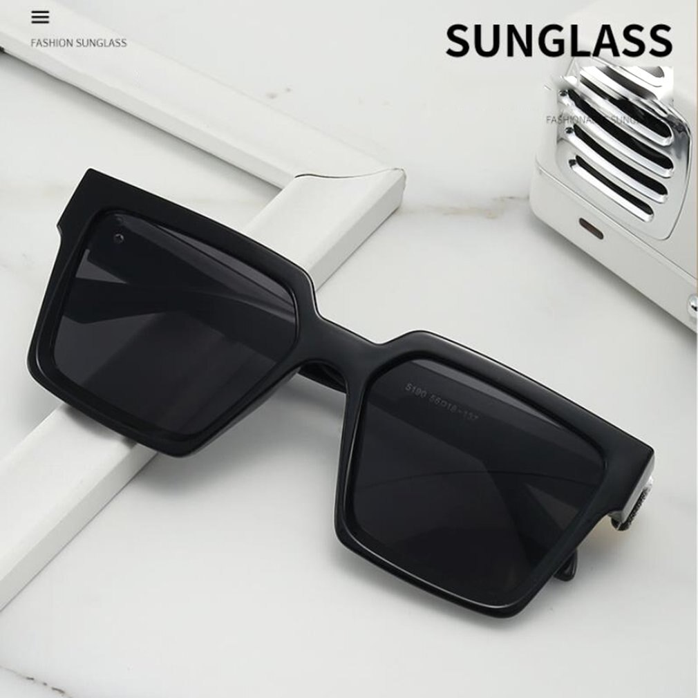 Unisex Dames Vierkante Zonnebril Vrouwen Goggle Shades Vintage Oversized Zonnebril UV400