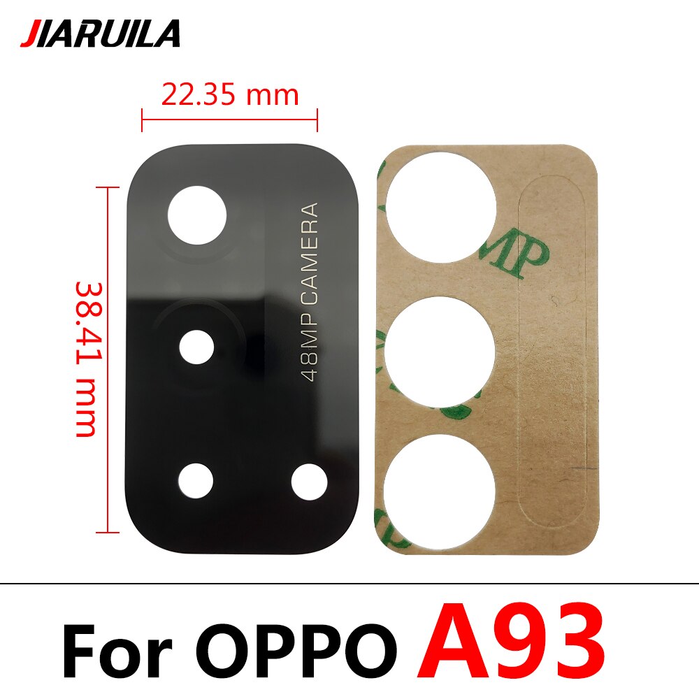 Szkiełko aparatu obiektyw dla Oppo A1k A5S A8 A9 A15 A16 A52 A53 A54 A74 A93 Realme 5 obudowa aparat z tyłu szkiełko aparatu za pomocą kleju naklejki + narzędzia: A93