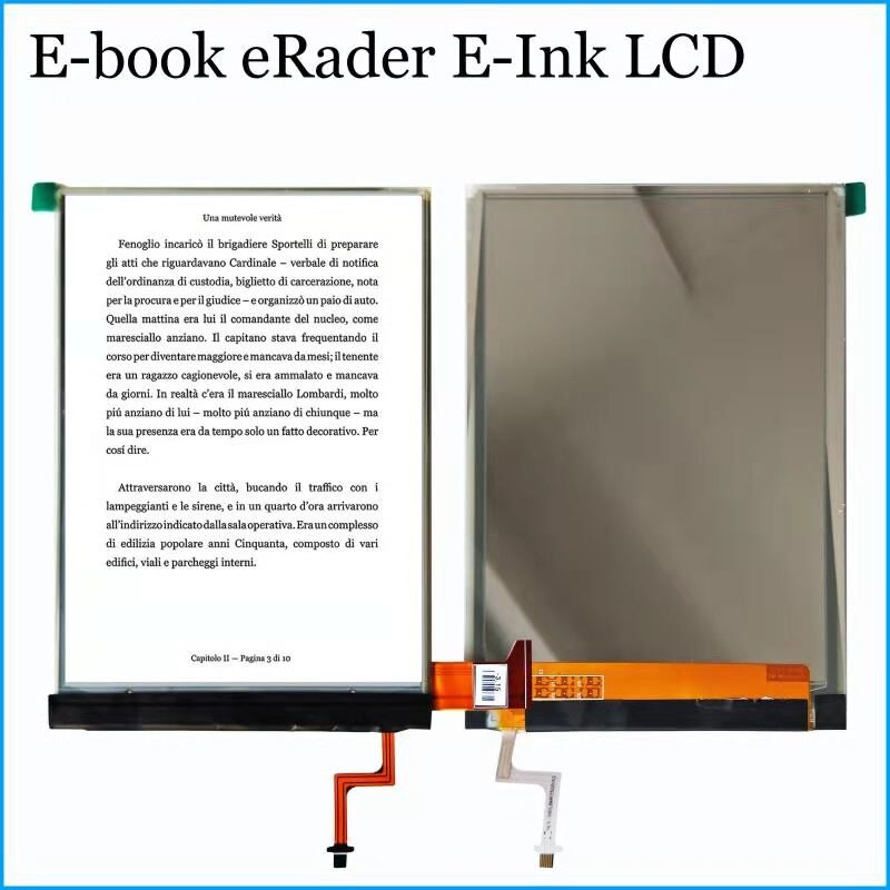 6 tommers lcd med bakgrunnsbelysning skjermmatrise for lommebok 615 pluss  pb615-2- x ebook-leser