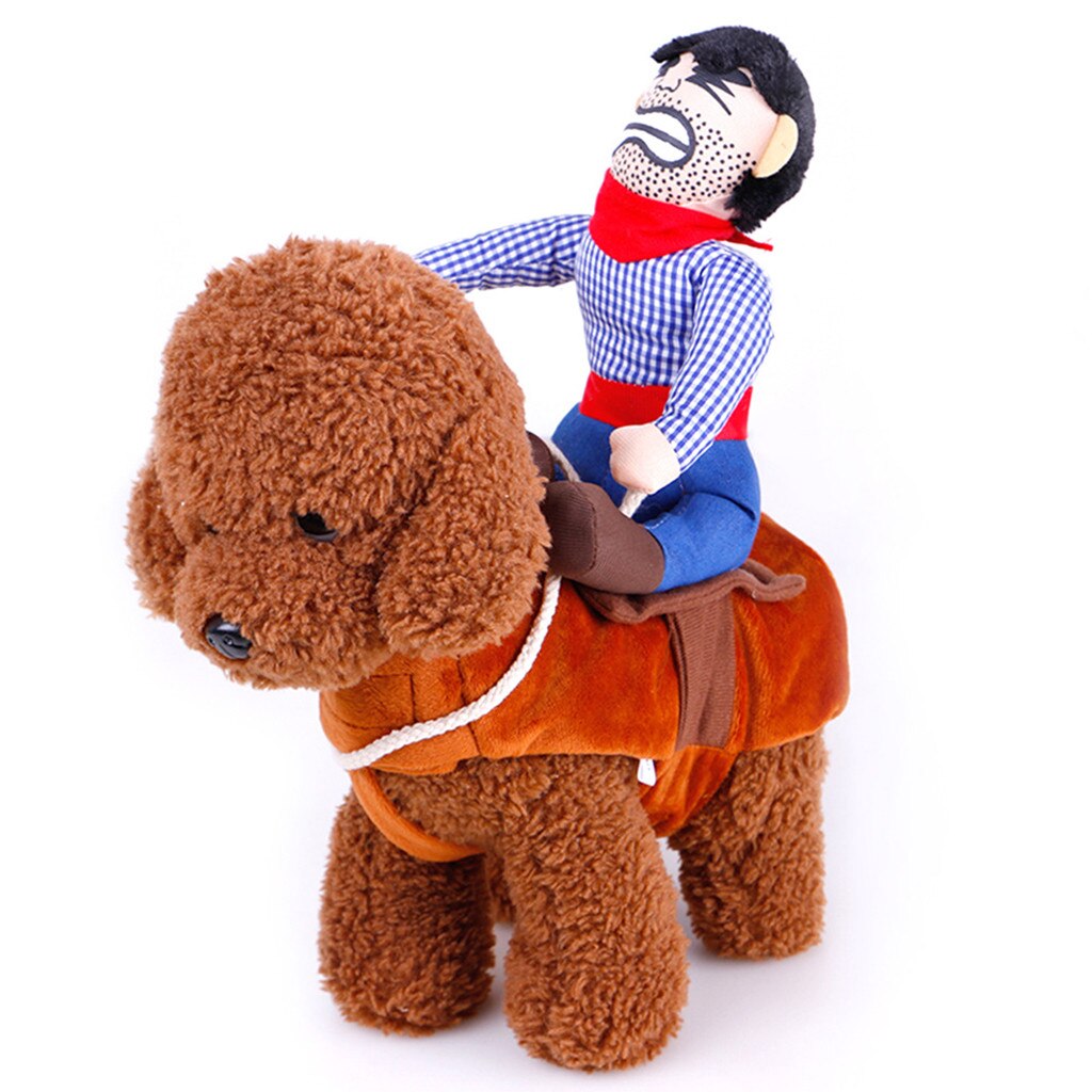 Kæledyr kat cowboy hund kostume hunde tøj ridder stil med hat fest cosplay kæledyr dekoration tøj dyr tøj для котов #py