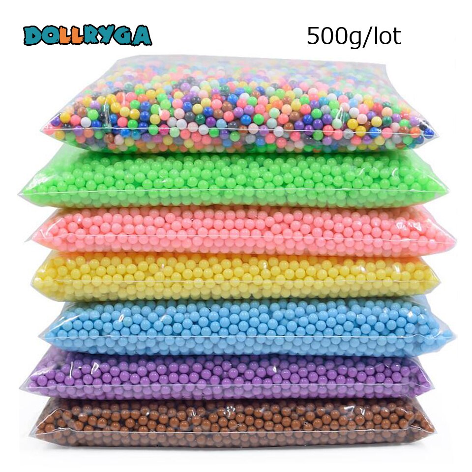 DOLLRYGA 500g 6000 pièces 3d bricolage eau Aqua Spray perles magiques manuel couleurs transparentes perle dans des puzzles pour enfants Art et artisanat