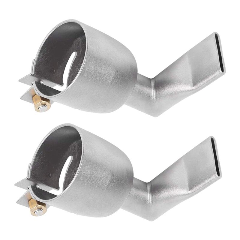 2Pcs 20 Mm 90 Degree Angled Wide Slot Weld Nozzle For Plastic Welding Nozzle Air Heat Tools
